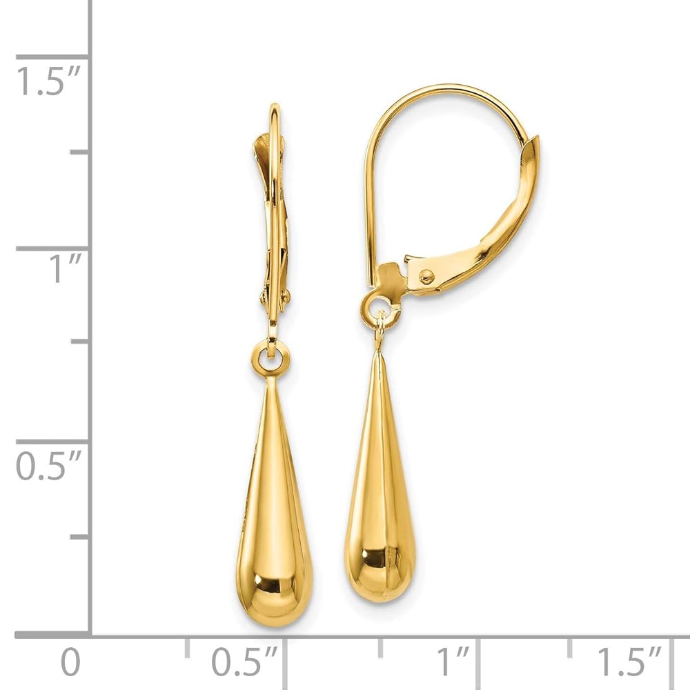 アクセサリー OHOTORO Tear Earrings gold Amazon.com: 14K Yellow Gold Teardrop Earrings: Clothing